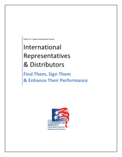   International  Representatives   &amp; Distributors