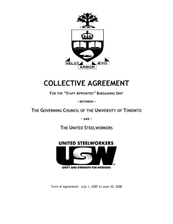 COLLECTIVE AGREEMENT T G C