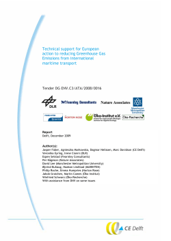 Technical support for European action to reducing Greenhouse Gas Emissions from international