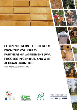 COMPENDIUM ON EXPERIENCES FROM THE VOLUNTARY PARTNERSHIP AGREEMENT (VPA)