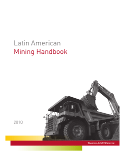 Latin American Mining Handbook 2010