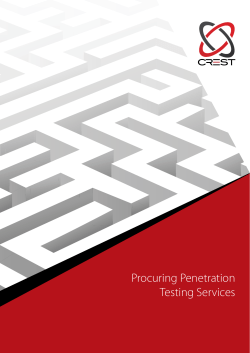 Procuring Penetration Testing Services