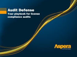 Audit Defense Your playbook for license compliance audits
