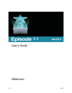 6.4 User’s Guide Windows Mac OS X