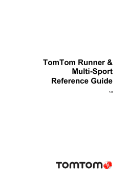 TomTom Runner &amp; Multi-Sport Reference Guide 1.8