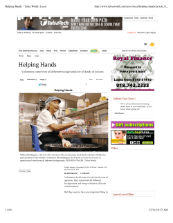 Helping Hands - Tulsa World: Local