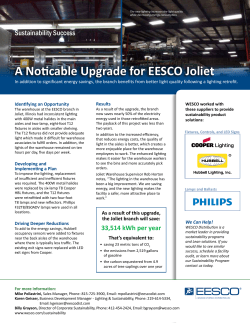 A Noticable Upgrade for EESCO Joliet Sustainability Success