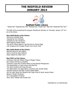 THE REDFIELD REVIEW JANUARY 2014  Redfield Public Library