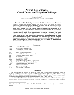 Aircraft Loss of Control Causal Factors and Mitigation Challenges