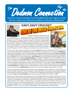 Dedmon Connection The Vol. 82 DAVY, DAVY CROCKET
