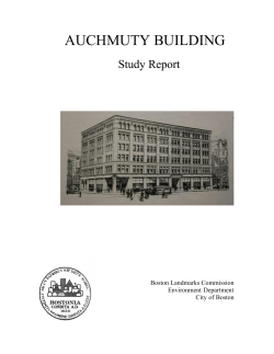 AUCHMUTY BUILDING Study Report  Boston Landmarks Commission