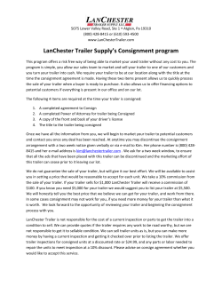 LanChester Trailer Supply’s Consignment program