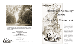 History and Genealogy Contacts Stratford, Connecticut The town of  Stratford,