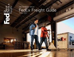 FedEx Freight Guide Version 2600