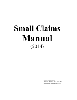 Manual Small Claims (2014)