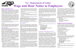 Wage and Hour Act