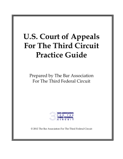 U.S. Court of Appeals For The Third Circuit Practice Guide