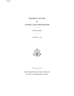 FEDERAL RULES APPELLATE PROCEDURE OF WITH FORMS