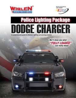 DODGE CHARGER Police Lighting Package “FULLY LOADED” We'll show you what