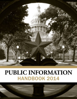 PUBLIC INFORMATION HANDBOOK 2014 REV 10/13
