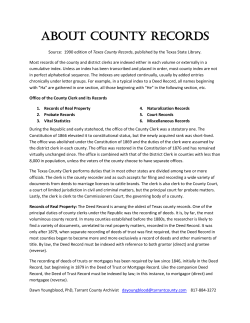 About County Records