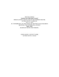 THE FOLLOWING WERE SCANNED AND PLACED ON THE WEBSITE FOR THE