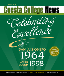 Celebrating Excellence News Cuesta Colle e