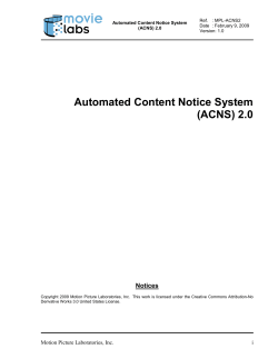 Automated Content Notice System (ACNS) 2.0  Notices