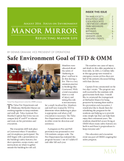 Manor Mirror Safe Environment Goal of TFD &amp; OMM Reflecting Manor Life