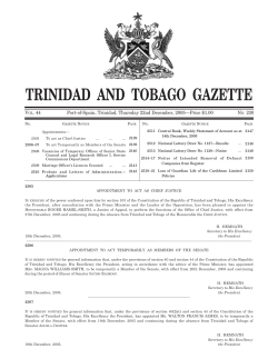 TRINIDAD  AND  TOBAGO  GAZETTE V . 44