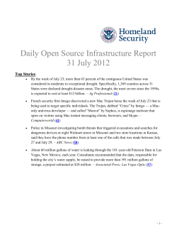 Daily Open Source Infrastructure Report 31 July 2012 Top Stories