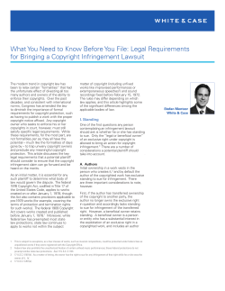 What You Need to Know Before You File: Legal Requirements