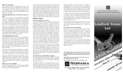 behavior. Similarly, if the tenant believes the landlord is