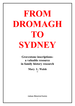 FROM DROMAGH TO SYDNEY