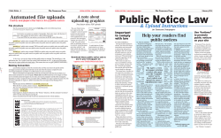 Public Notice Law &amp; Upload Instructions