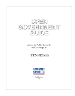 Open GOvernment Guide Tennessee