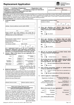 Licence Registration Renewal Notice Certificate of Conditional Registration and Label