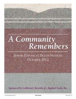 A Community Remembers J E