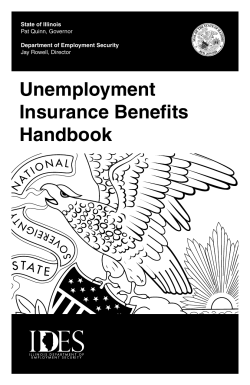 Unemployment Insurance Benefits Handbook State of Illinois