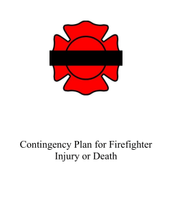 Contingency Plan for Firefighter Injury or Death