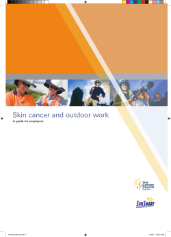 Skin cancer and outdoor work A guide for employers