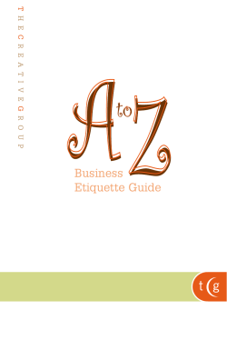 Business etiquette guide t c