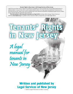 Tenants' Rights in New Jersey