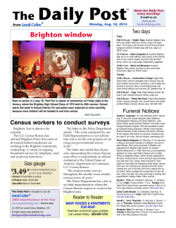 Daily Post The Brighton window