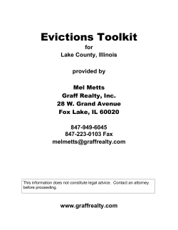 Evictions Toolkit