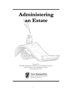 Prepared by the Public Information committee of the NH Bar Association