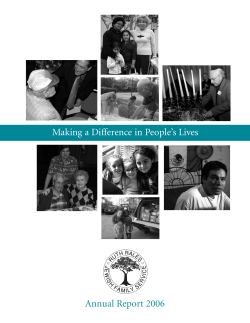 Annual Report 2006 Making a Difference in People’s Lives