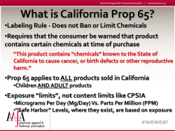 What is California Prop 65?
