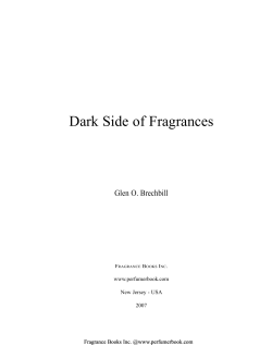 Dark Side of Fragrances Glen O. Brechbill