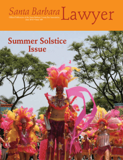 Lawyer Santa Barbara Summer Solstice Issue